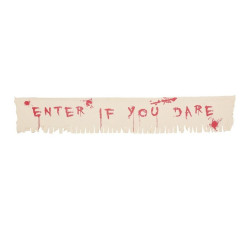 Letrero enter if you dare 29x175 cm halloween