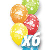 Globo mejorate pronto qualatex 6 uds para enfermos 30 cm