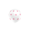 Globos blancos lunares rosas 8 uds 11 30 cm